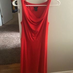 dress- coral color.